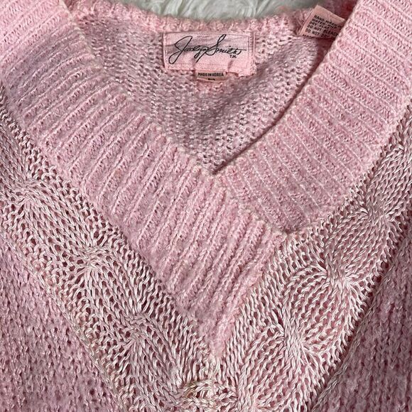Jaclyn Smith Ladies Vintage Pastel Pink Pullover Sweater, Size Medium - Picture 6 of 6